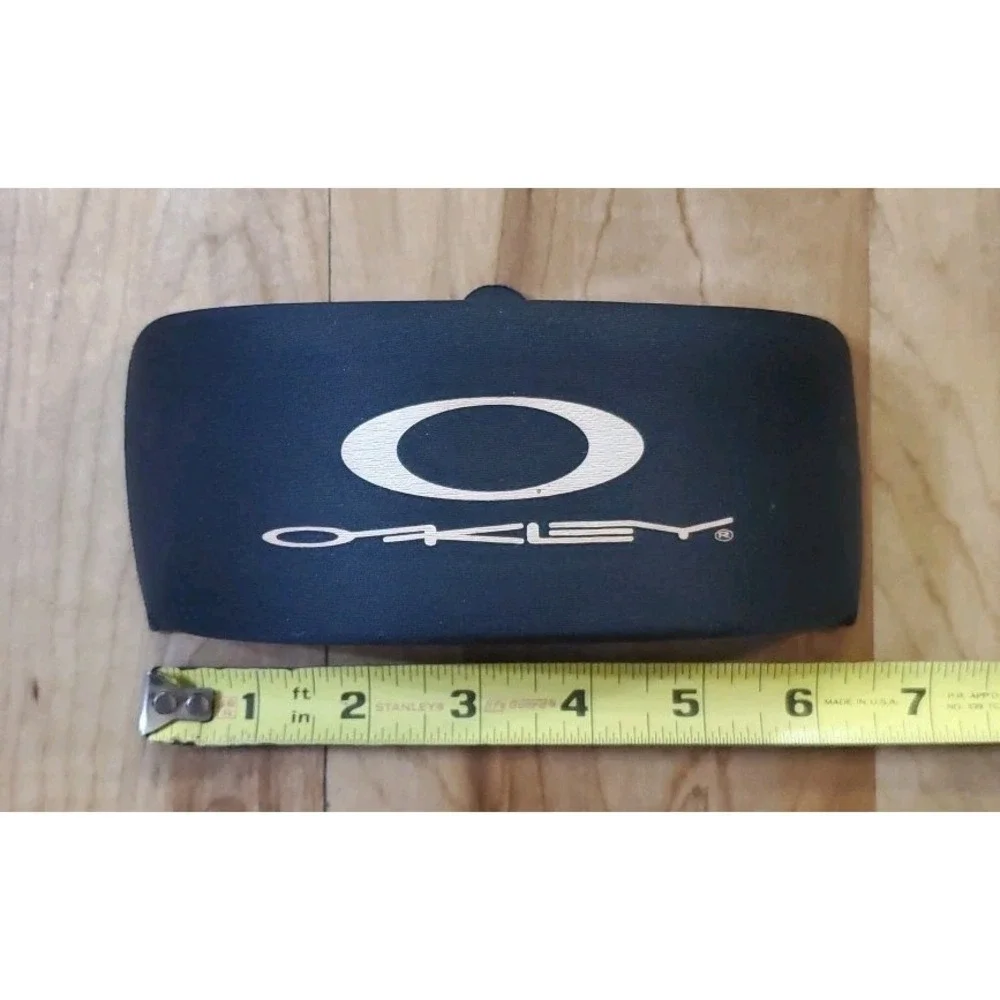 Vintage 90s‎ Oakley Hard Shell Sunglasses Case Soft Top Snap Closure Black
